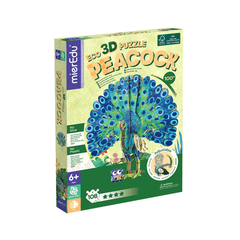 Puzzle 3D ECO - Paun (deluxe) - mierEdu - Publisol.ro