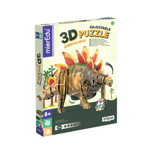 Puzzle 3D reglabil - STEGOSAURUS (deluxe) - mierEdu - Publisol.ro