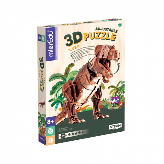 Puzzle 3D reglabil - TYRANNOSAURUS REX (deluxe) - mierEdu - Publisol.ro