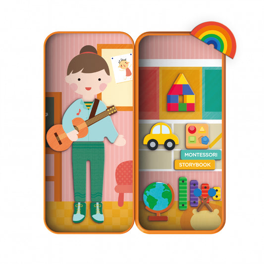 Puzzle magnetic in cutie metalica, joc de potrivire si asociere - Educatoare - mierEdu