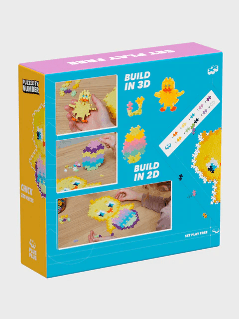 Puzzle pe numere Plus - Plus, 250 piese, Pui - Plus Plus - Publisol.ro