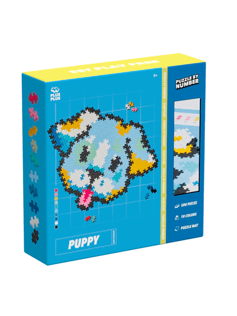 Puzzle pe numere Plus - Plus, 500 piese, Catelus - Plus Plus - Publisol.ro