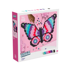 Puzzle pe numere Plus - Plus, 500 piese, Fluture - Plus Plus - Publisol.ro