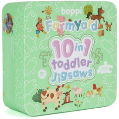 Puzzle progresiv Toddler 10 in 1, Boppi - Ferma - boppi - Publisol.ro