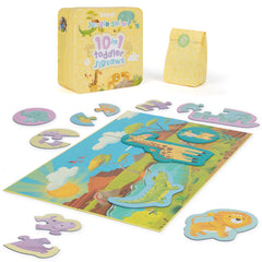 Puzzle progresiv Toddler 10 in 1, Boppi - Jungla Safari - boppi