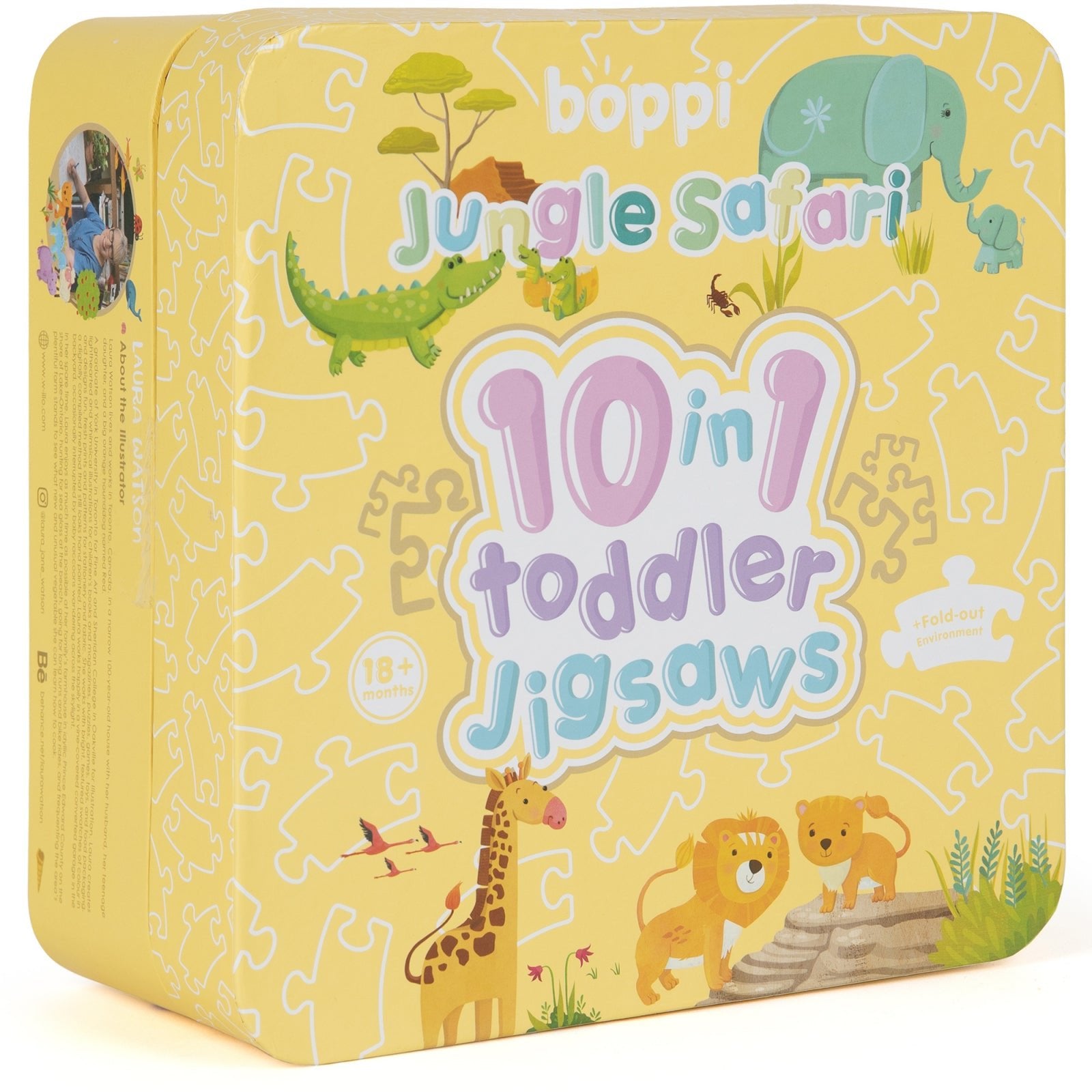 Puzzle progresiv Toddler 10 in 1, Boppi - Jungla Safari - boppi - Publisol.ro
