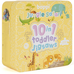 Puzzle progresiv Toddler 10 in 1, Boppi - Jungla Safari - boppi - Publisol.ro