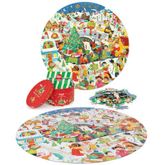 Puzzle rotund, 150 piese, Boppi - Craciun - boppi