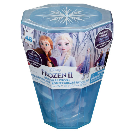 Puzzle surpriza frozen2 cu 48 piese in cutie diamant, Spin Master - Publisol.ro