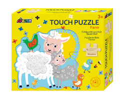 Puzzle tactil din lemn - Ferma - Avenir