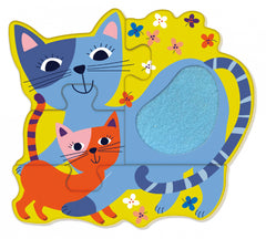 Puzzle tactil din lemn - Ferma - Avenir