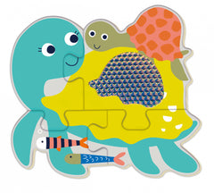 Puzzle tactil din lemn - Subacvatic - Avenir