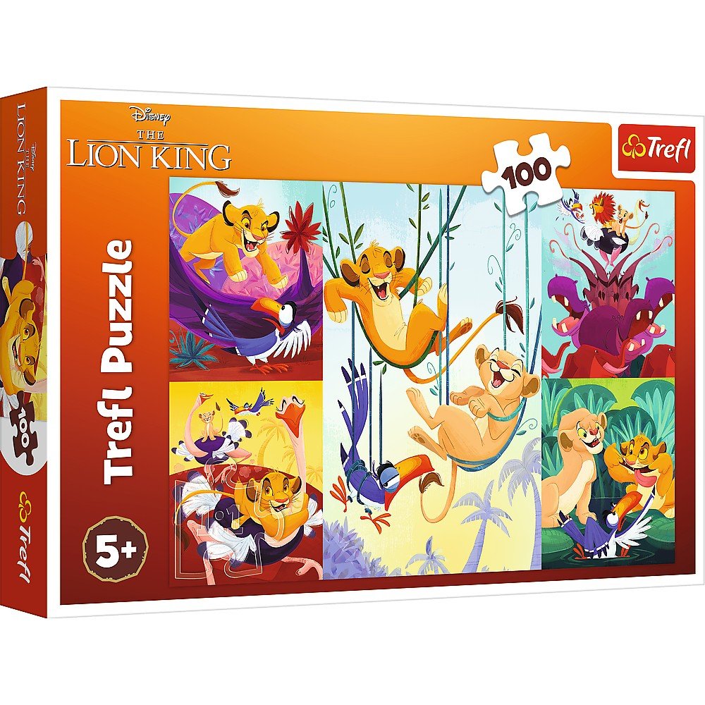 Puzzle Trefl 100 Disney curajosul rege Lion - Publisol.ro