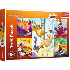 Puzzle Trefl 100 Disney curajosul rege Lion - Publisol.ro