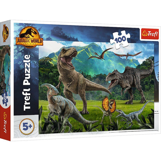 Puzzle Trefl 100 Piese Jurassic world lumea dinozaurilor - Publisol.ro
