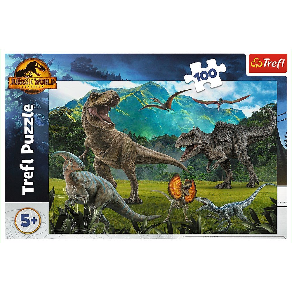 Puzzle Trefl 100 Piese Jurassic world lumea dinozaurilor - Publisol.ro