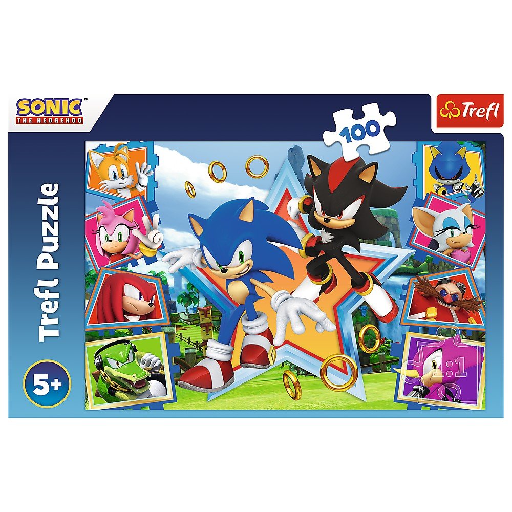 Puzzle Trefl 100 Sonic minunata lume a lui Sonic - Publisol.ro
