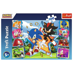 Puzzle Trefl 100 Sonic minunata lume a lui Sonic - Publisol.ro