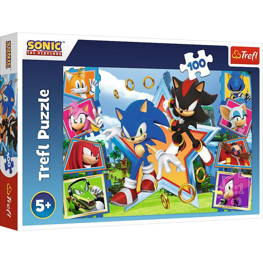 Puzzle Trefl 100 Sonic minunata lume a lui Sonic - Publisol.ro