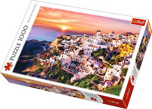 Puzzle Trefl 1000 Apus in Santorini - Publisol.ro