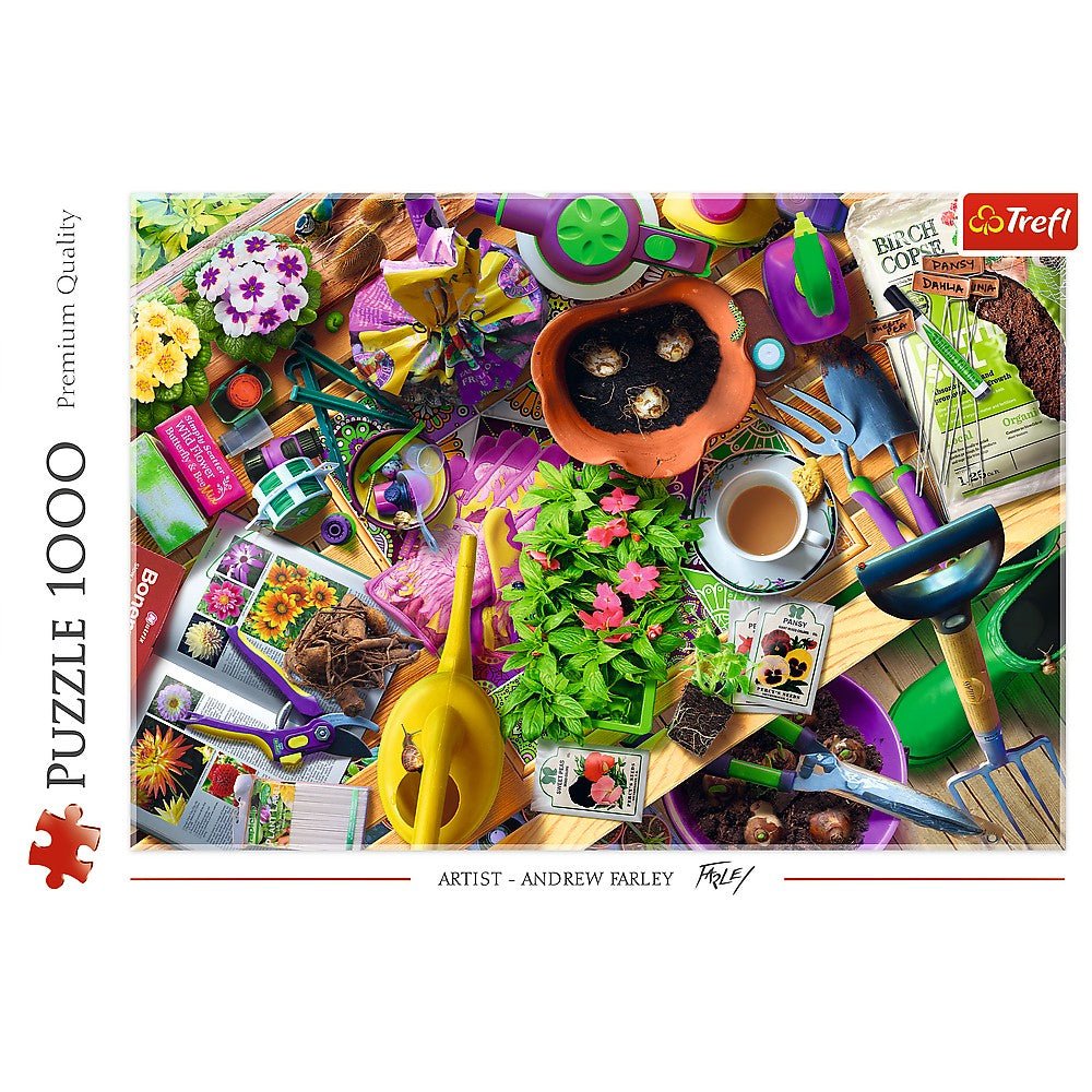 Puzzle Trefl 1000 Aranjarea gradinii artist Andrew Farley - Publisol.ro