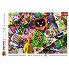 Puzzle Trefl 1000 Aranjarea gradinii artist Andrew Farley - Publisol.ro