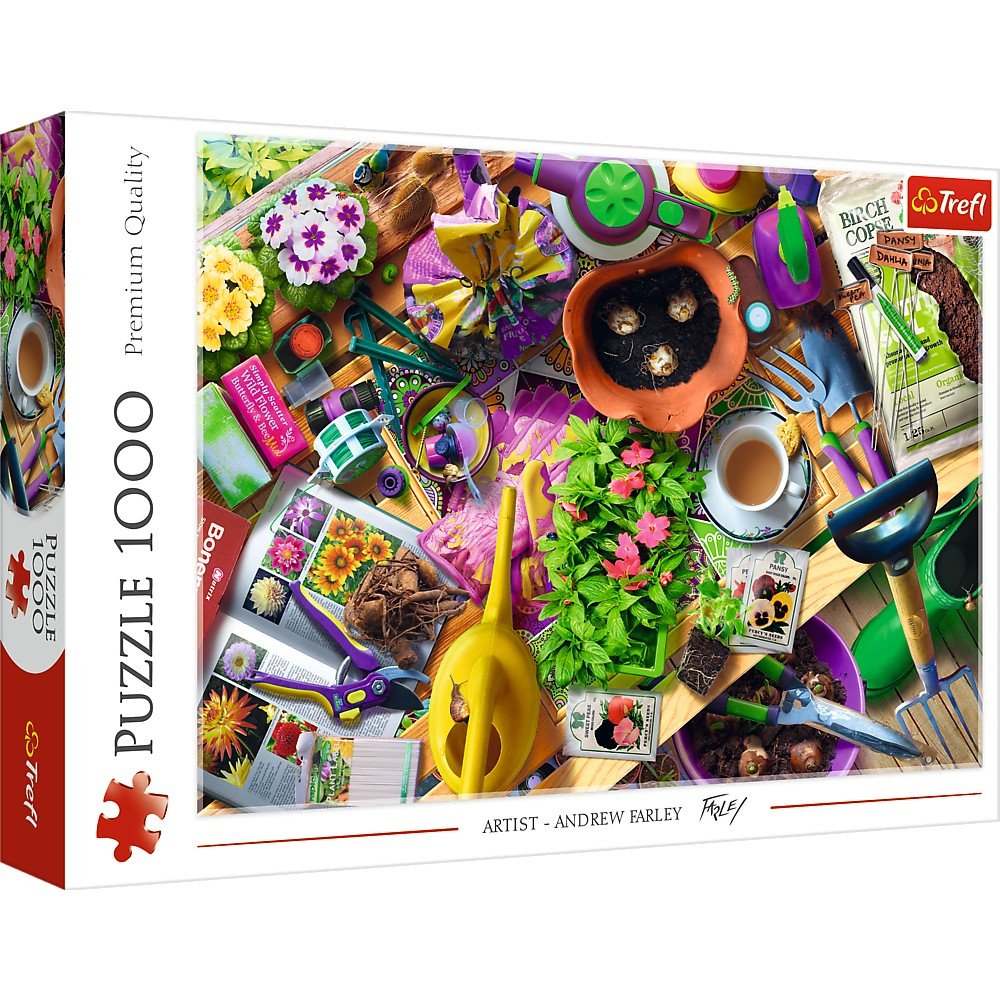 Puzzle Trefl 1000 Aranjarea gradinii artist Andrew Farley - Publisol.ro