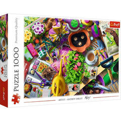 Puzzle Trefl 1000 Aranjarea gradinii artist Andrew Farley - Publisol.ro