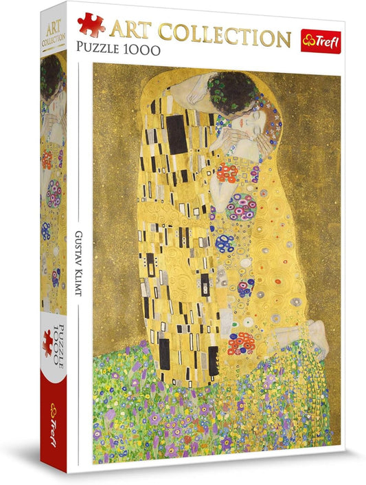 Puzzle trefl 1000 art collection gustav klimt sarutul, Trefl - Publisol.ro