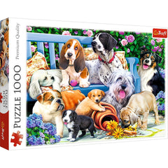 Puzzle Trefl 1000 Caini in gradina - Publisol.ro