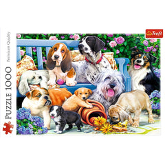 Puzzle Trefl 1000 Caini in gradina - Publisol.ro