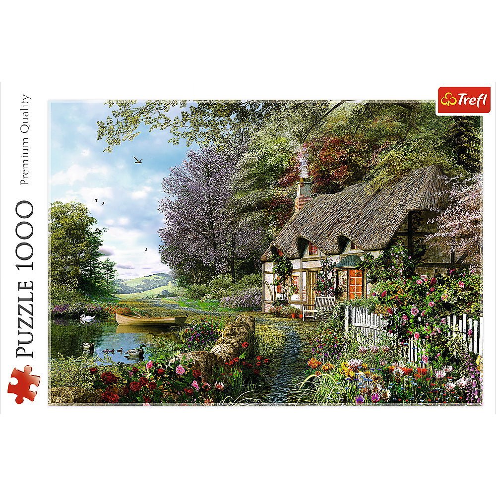 Puzzle Trefl 1000 Casuta de pe lac - Publisol.ro