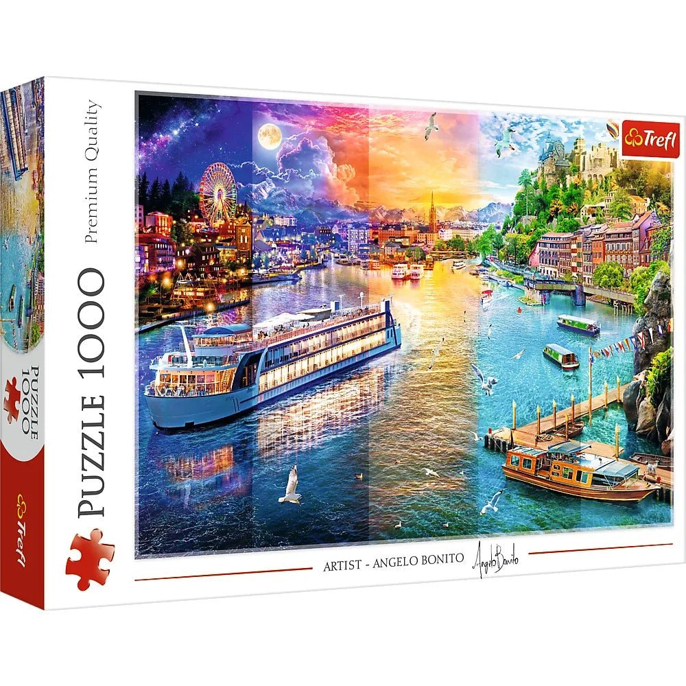 Puzzle Trefl 1000 Croaziera pe rau - Publisol.ro
