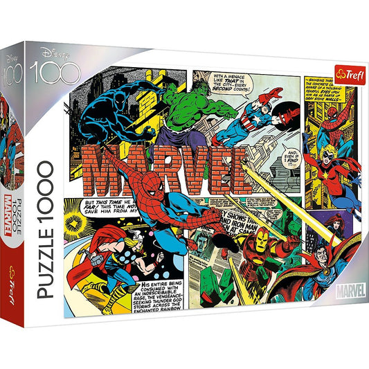 Puzzle trefl 1000 disney 100 eroii marvel, Trefl - Publisol.ro