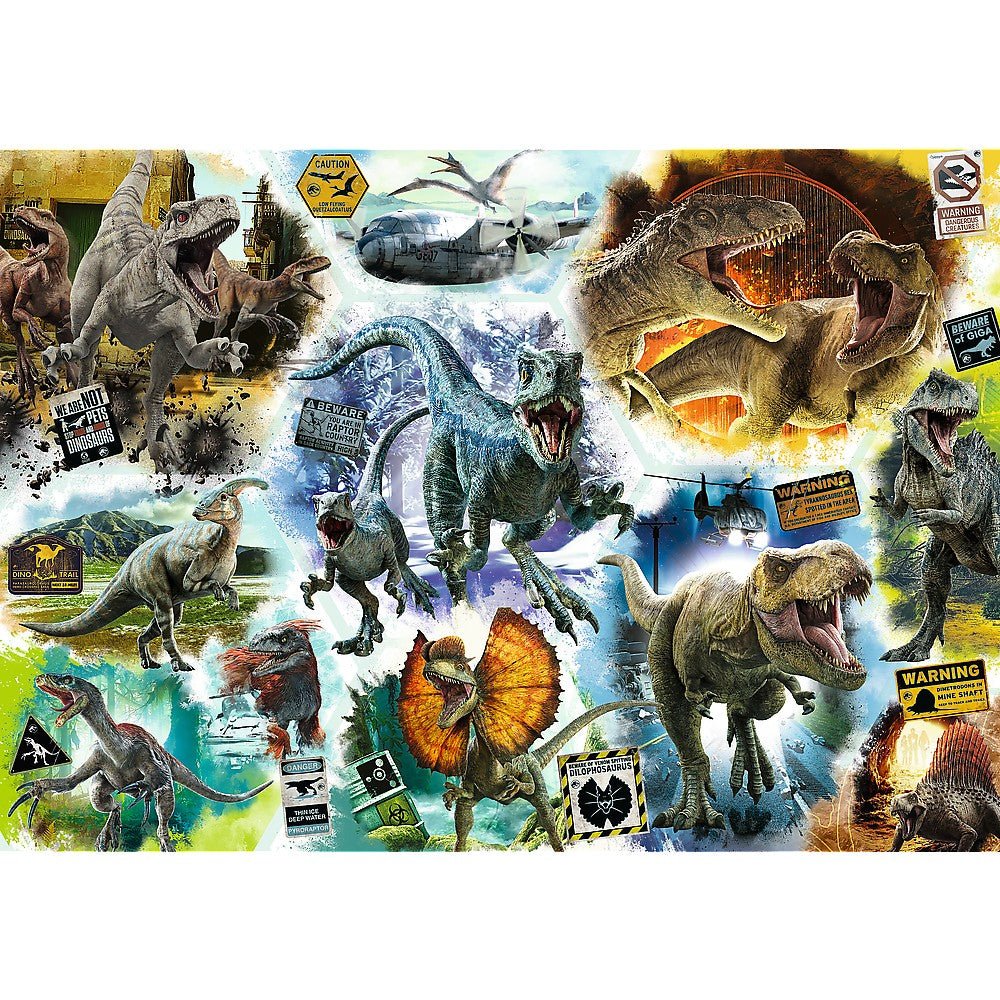 Puzzle trefl 1000 jurassic world pe urmele dinozaurilor, Trefl - Publisol.ro