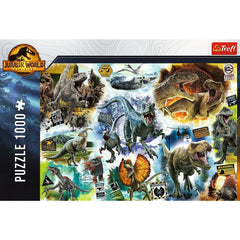Puzzle trefl 1000 jurassic world pe urmele dinozaurilor, Trefl - Publisol.ro