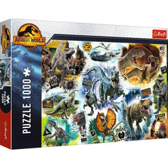 Puzzle trefl 1000 jurassic world pe urmele dinozaurilor, Trefl - Publisol.ro