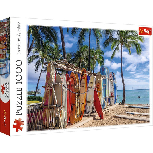 Puzzle Trefl 1000 plaja waikiki - Publisol.ro