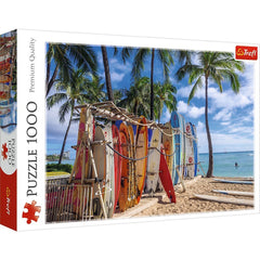 Puzzle Trefl 1000 plaja waikiki - Publisol.ro
