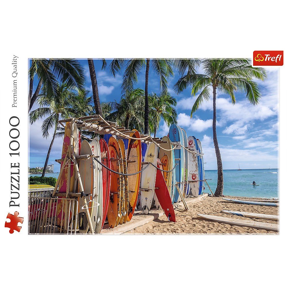 Puzzle Trefl 1000 plaja waikiki - Publisol.ro