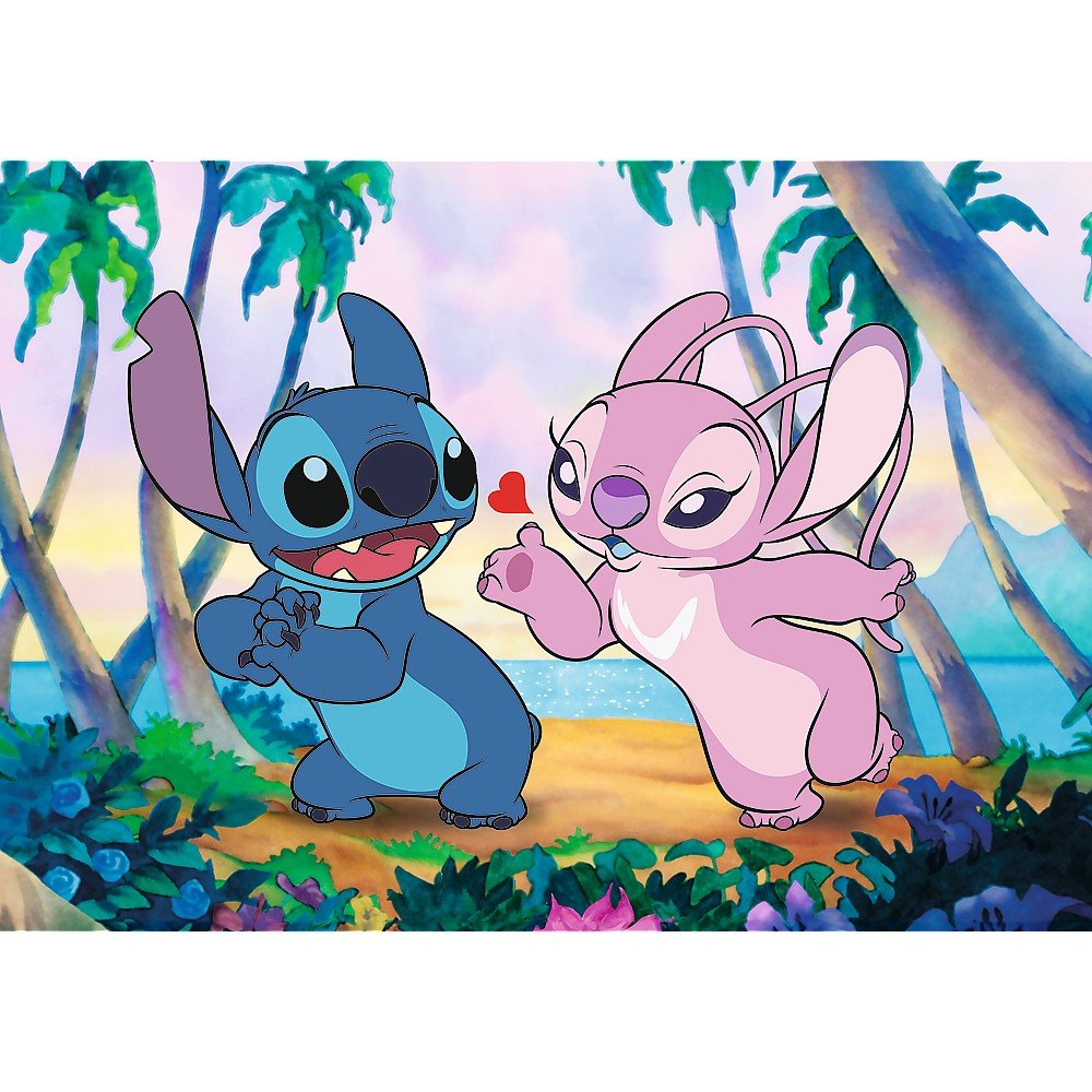 Puzzle Trefl 1000 premium plus Disney lilo si Stitch angel si Stitch la plimbare - Publisol.ro