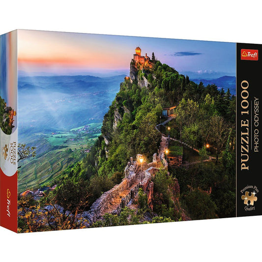 Puzzle trefl 1000 premium plus photo odyssey turnul cesta san marino, Trefl - Publisol.ro