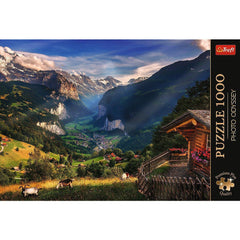 Puzzle Trefl 1000 Premium plus photo odyssey Valea Lauterbrunnen Elvetia - Publisol.ro