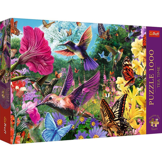 Puzzle trefl 1000 premium plus tea time gradina cu colibri, Trefl - Publisol.ro