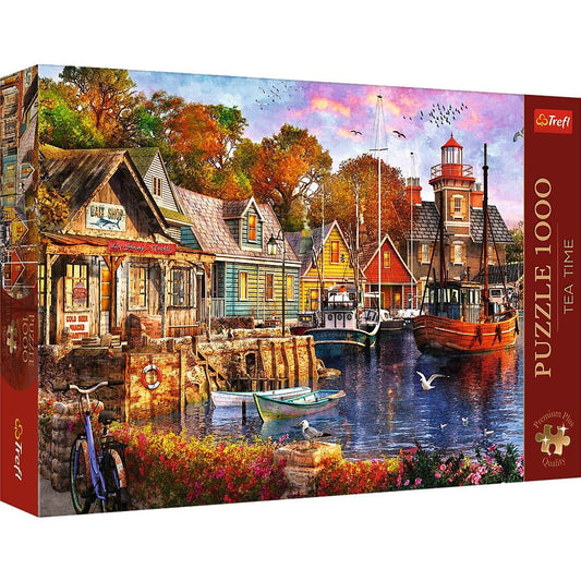 Puzzle trefl 1000 premium plus tea time portul minunat, Trefl - Publisol.ro