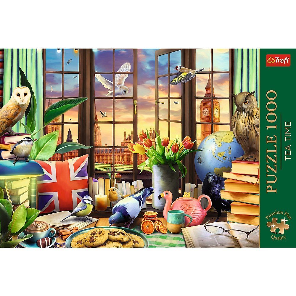 Puzzle Trefl 1000 Premium plus tea time toate lucrurile britanice - Publisol.ro