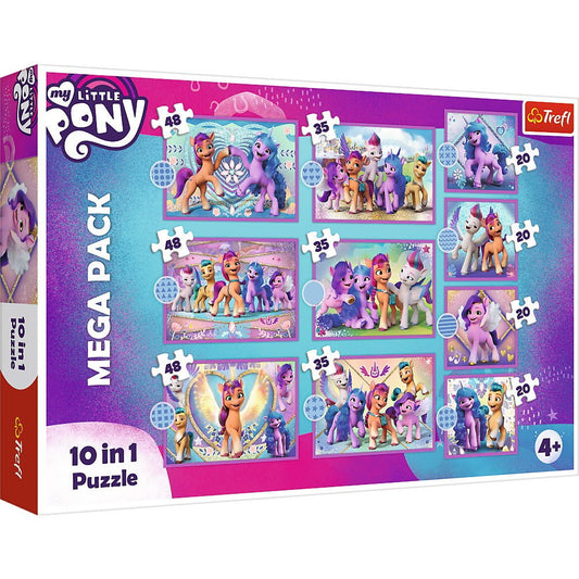 Puzzle trefl 10in1 my little pony - poneii stralucitori, Trefl - Publisol.ro