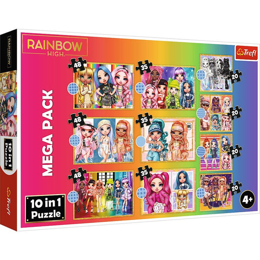 Puzzle trefl 10in1 rainbow high papusile fashion, Trefl - Publisol.ro
