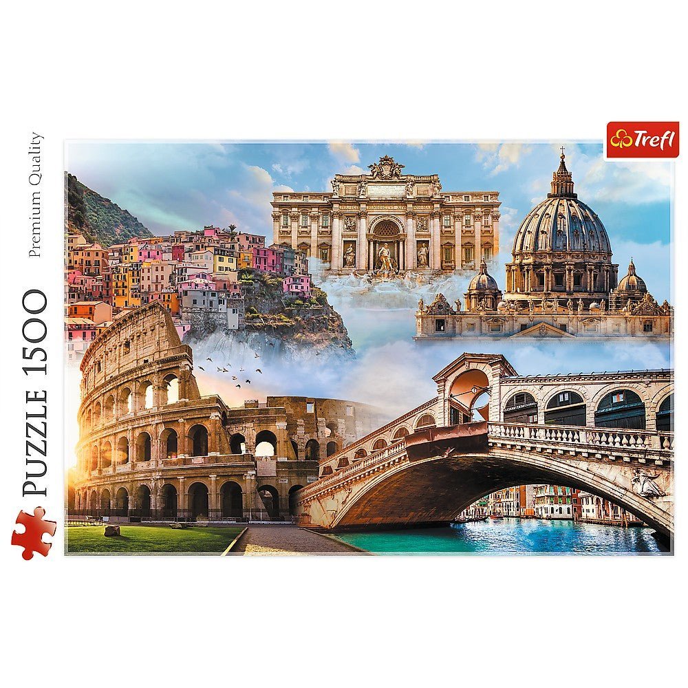 Puzzle Trefl 1500 Locuri favorite din Italia - Publisol.ro
