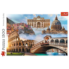 Puzzle Trefl 1500 Locuri favorite din Italia - Publisol.ro